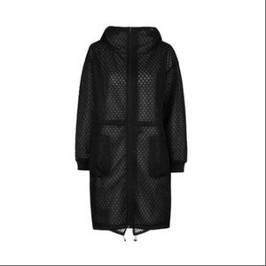 Ivy Park Hexagon Mesh Jacket Size Medium in Black